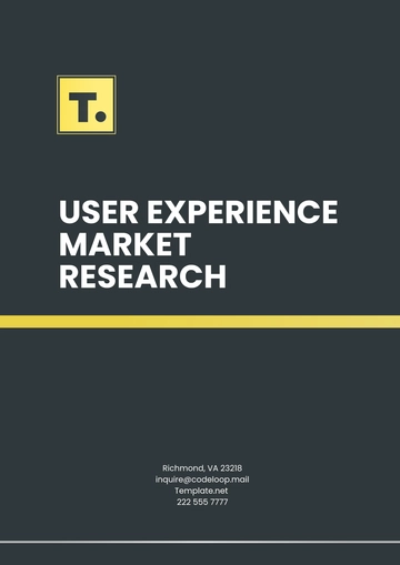 Free User Experience Market Research Template to Edit Online