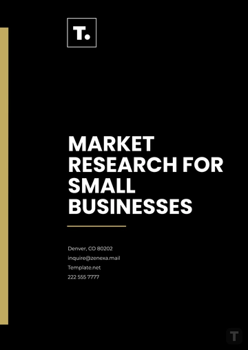 Free Market Research for Small Business Template to Edit Online