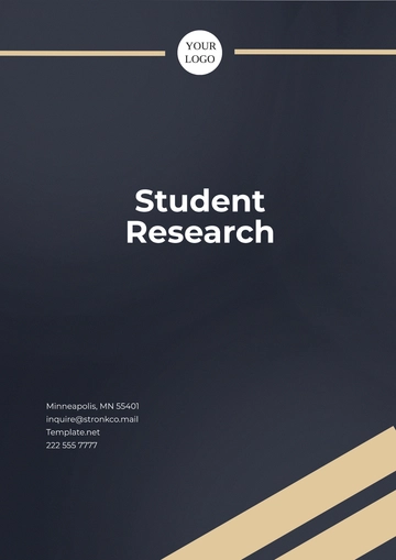 Free Sample Student Research Template to Edit Online | Template.net