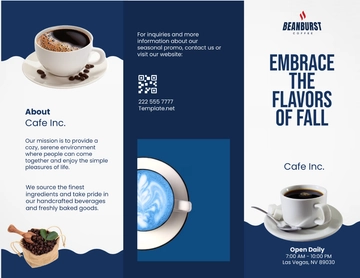 Free Cafe Seasonal Brochure Template to Edit Online