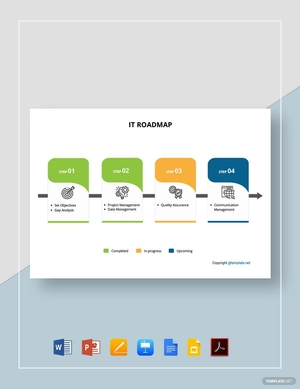 Simple IT Roadmap Template