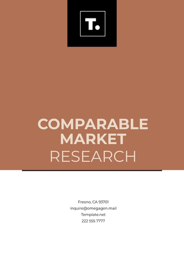 Free Comparable Market Research Template to Edit Online