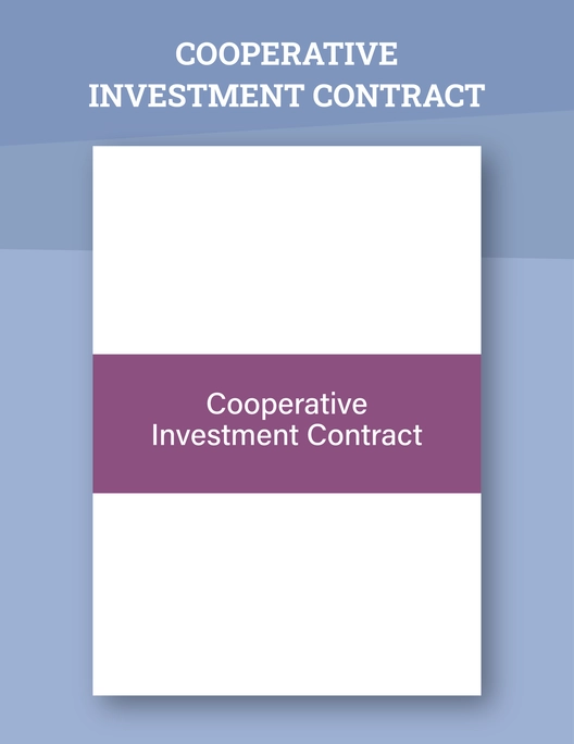 Cooperative Investment Contract Template