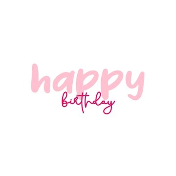 Free Calligraphy Happy Birthday to Edit Online