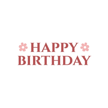 Free Floral Happy Birthday to Edit Online