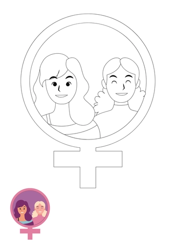Free Women's Equality Day Coloring Page Template to Edit Online