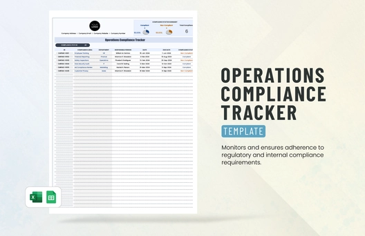 Operations Compliance Tracker Template