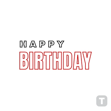 Free Outlined Happy Birthday to Edit Online