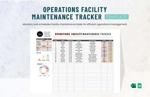 Operations Facility Maintenance Tracker Template