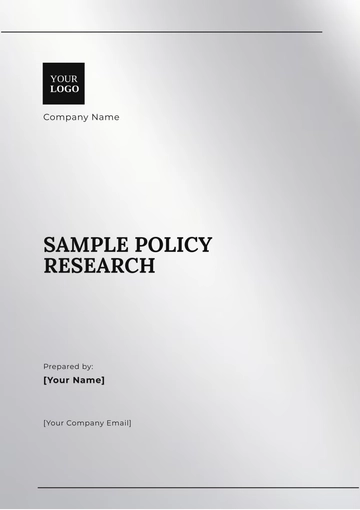 Free Sample Policy Research Template to Edit Online