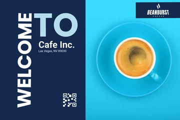 Free Cafe Guest Welcome Postcard Template to Edit Online
