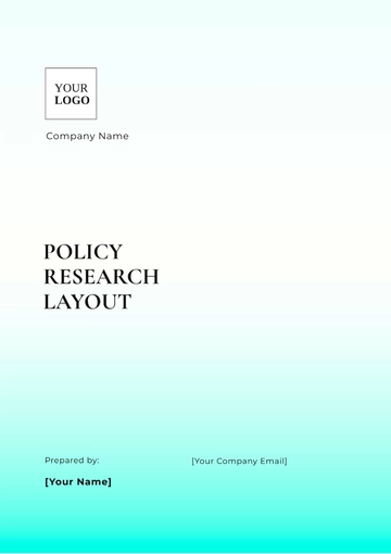 Free Policy Research Layout Template to Edit Online