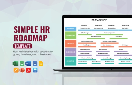 Simple HR Roadmap Template