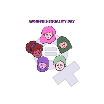 Free Women's Equality Day Cartoon Template Clipart to Edit Online