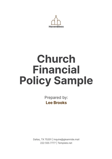 Free Church Financial Policy Sample Template to Edit Online