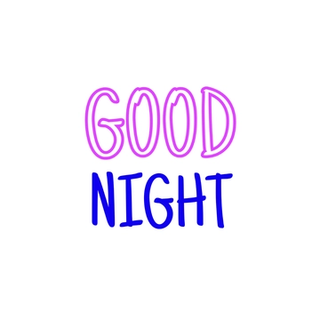 Free Creative Good Night to Edit Online