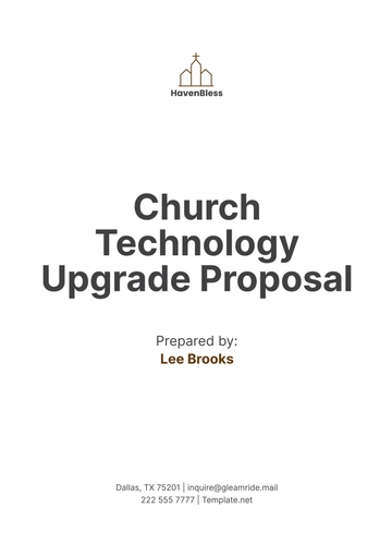 Free Church Technology Upgrade Proposal Template to Edit Online