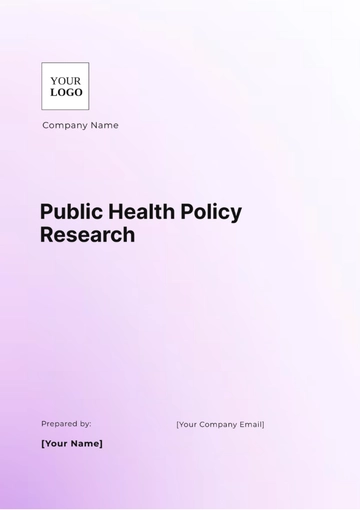 Free Public Health Policy Research Template to Edit Online