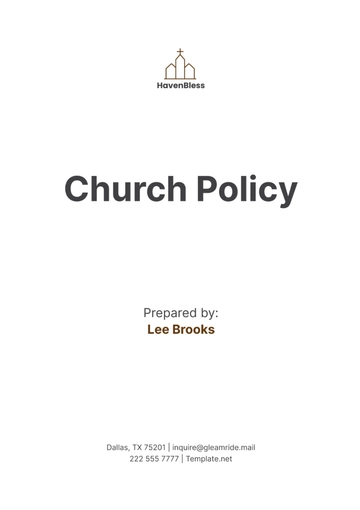 Free Church Policy Template to Edit Online