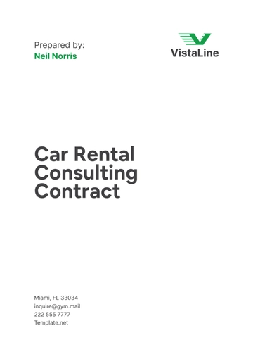 Free Car Rental Consulting Contract Template to Edit Online