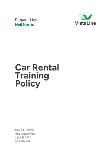 Free Car Rental Training Policy Template to Edit Online