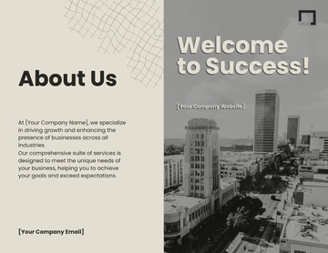 Free Monochrome Brochure Template to Edit Online
