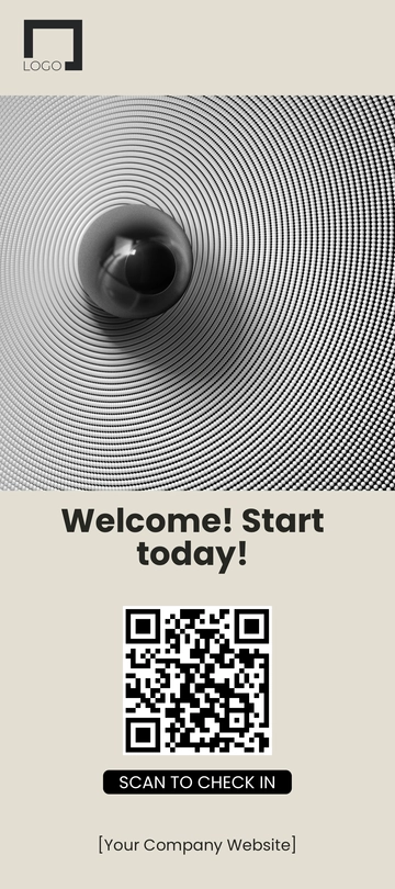 Free Monochrome Rack Card Template to Edit Online