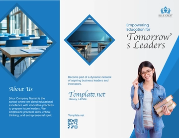 Free School Business Brochure Template to Edit Online