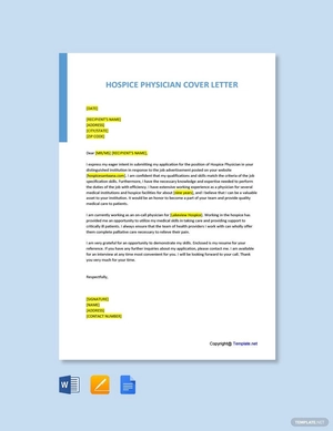 Hospice Physician Cover Letter