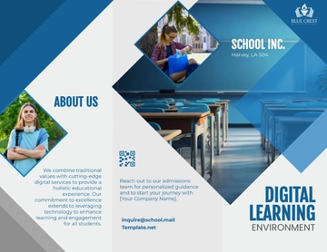 Free School Digital Brochure Template to Edit Online