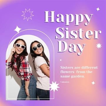 Free Sisters Template to Edit Online