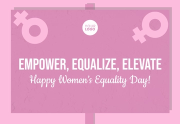 Free Women's Equality Day Slogan Template to Edit Online