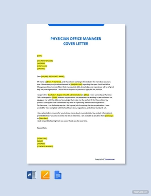 Physician Office Manager Cover Letter
