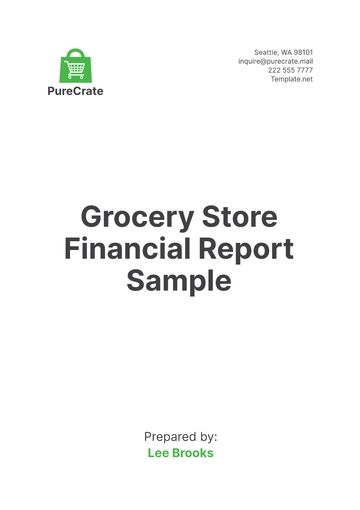 Free Grocery Store Financial Report Sample Template to Edit Online