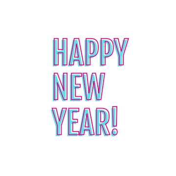 Free Colorful New Year Text to Edit Online