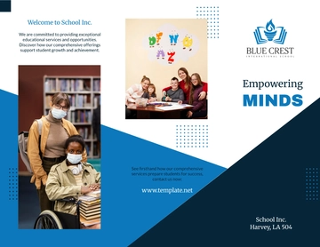 Free School Service Brochure Template to Edit Online