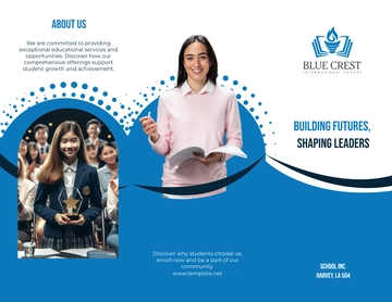 Free School Application Brochure Template to Edit Online