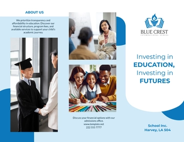 Free School Finance Brochure Template to Edit Online