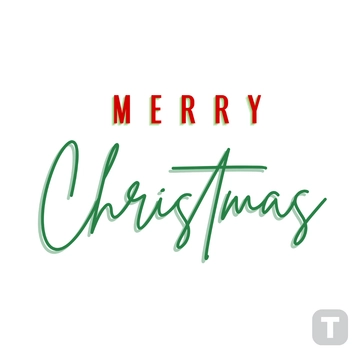 Free Chic Merry Christmas Text to Edit Online