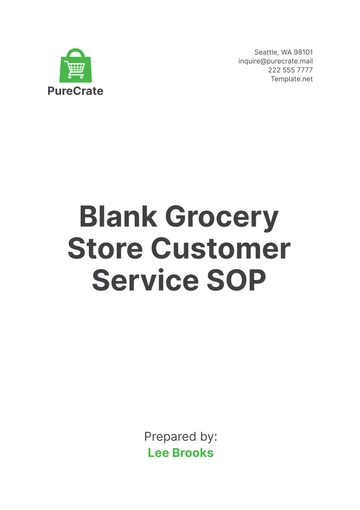 Free Blank Grocery Store Customer Service SOP Template to Edit Online