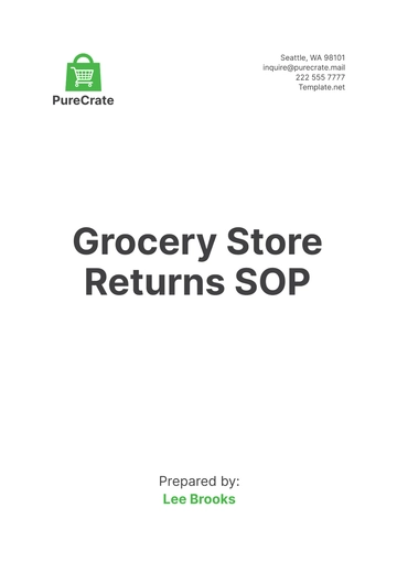 Free Grocery Store Returns SOP Template to Edit Online