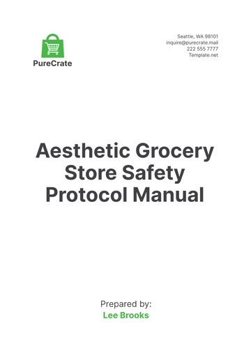 Free Aesthetic Grocery Store Safety Protocol Manual Template to Edit Online