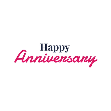 Free Simple Happy Anniversary Text to Edit Online