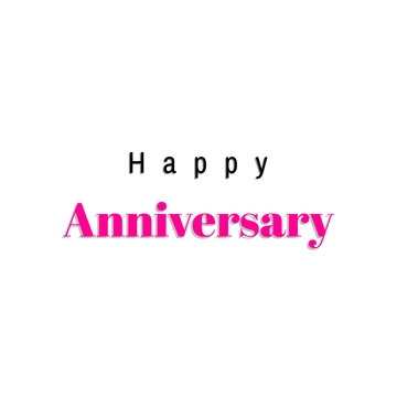 Free Aesthetic Happy Anniversary Text to Edit Online
