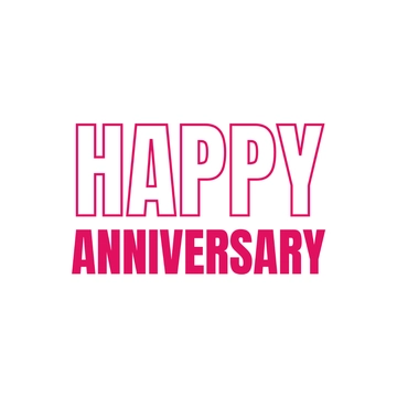 Free Playful Happy Anniversary Text to Edit Online