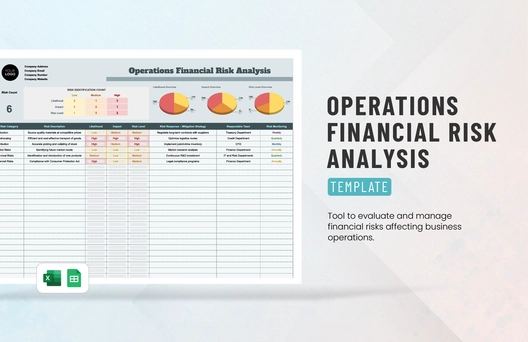 Operations Financial Risk Analysis Template