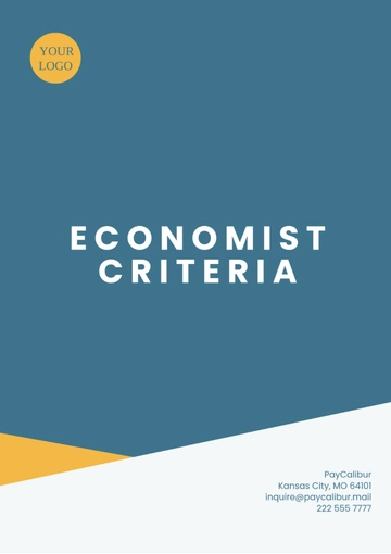 Free Economist Criteria Template to Edit Online