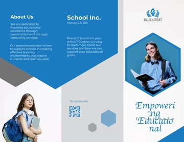 Free School Conference Brochure Template to Edit Online