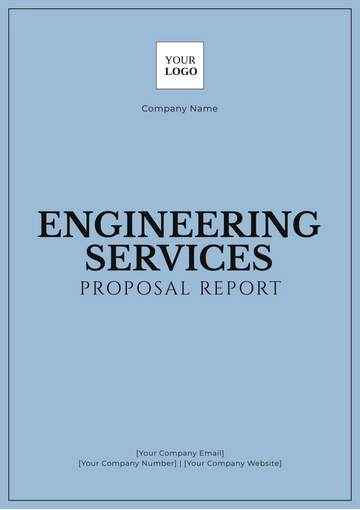 Free Engineering Services Proposal Report Template to Edit Online