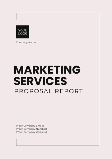 Free Marketing Services Proposal Report Template to Edit Online